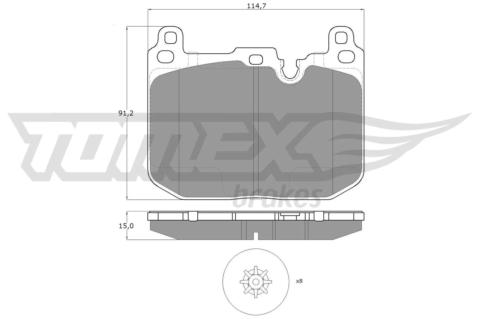 Brake Pad Set, disc brake TX 18-481