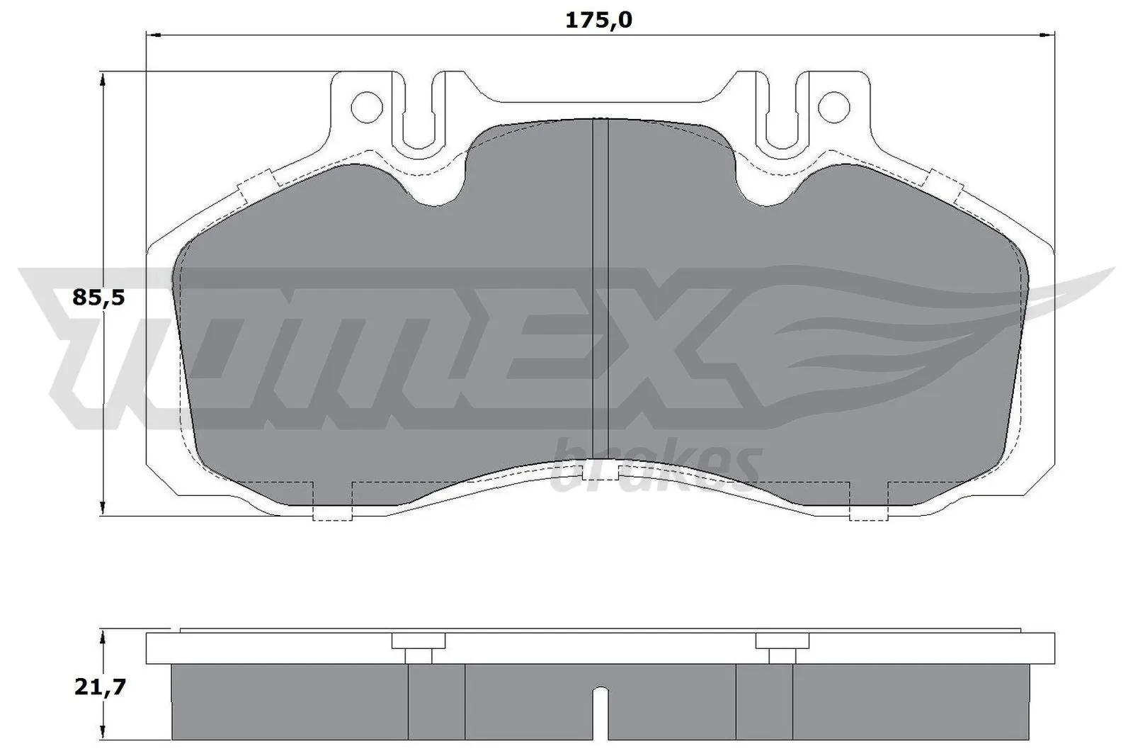 Brake Pad Set, disc brake TX 12-88