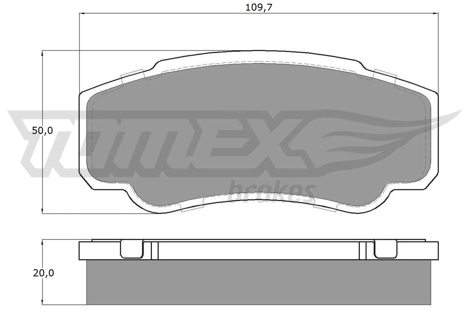Brake Pad Set, disc brake TX 12-46