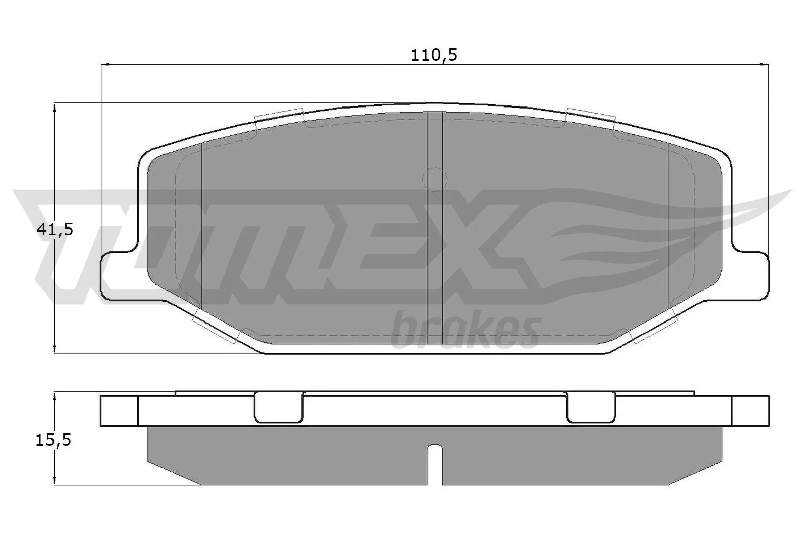 Brake Pad Set, disc brake TX 19-36