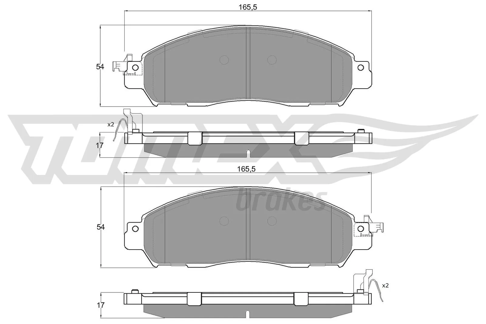 Brake Pad Set, disc brake TX 18-41