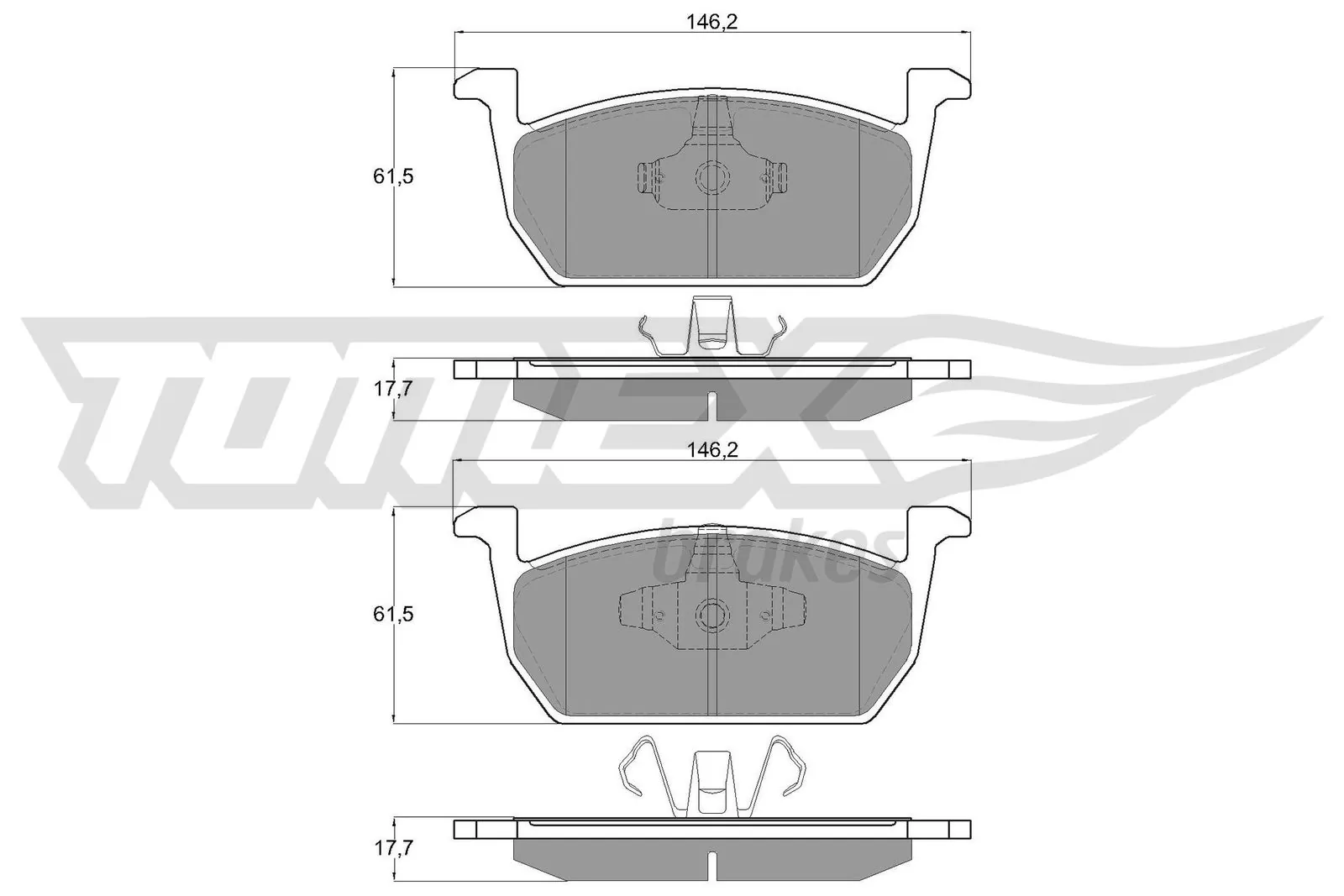 Brake Pad Set, disc brake TX 18-73