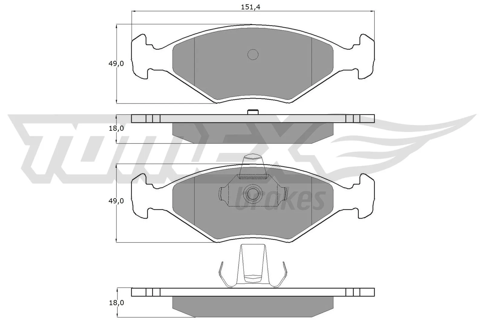 Brake Pad Set, disc brake TX 10-793