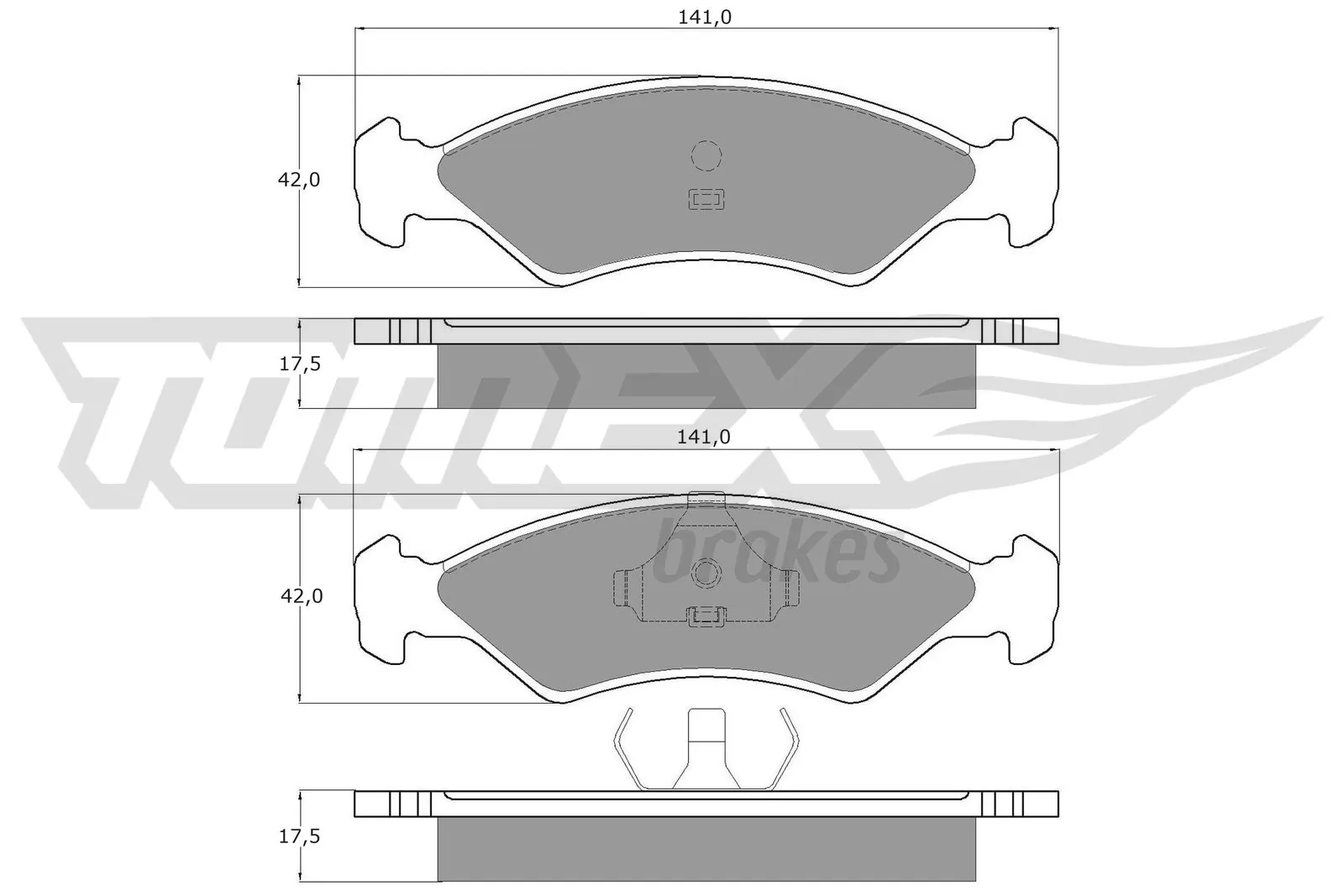Brake Pad Set, disc brake TX 10-84