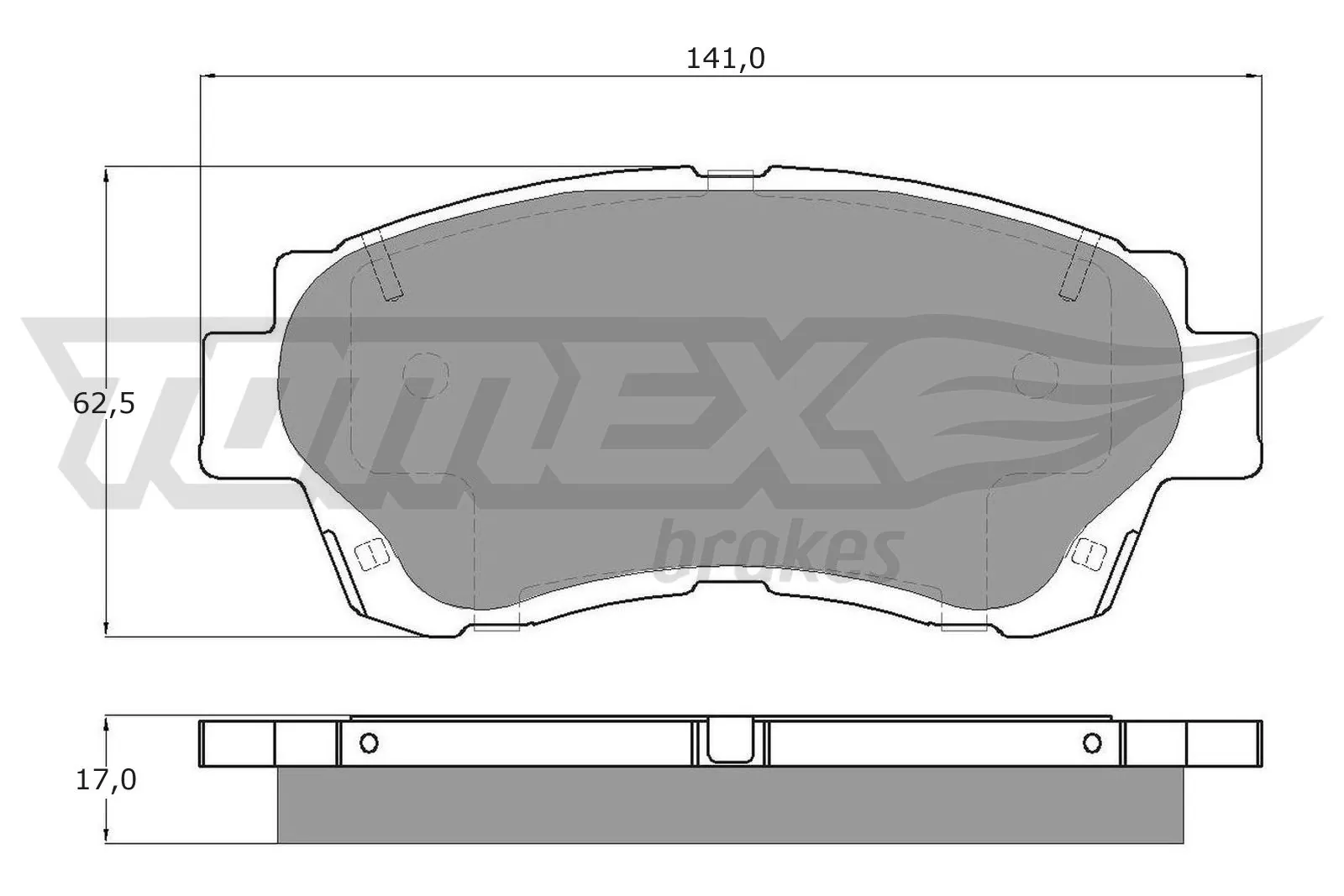 Brake Pad Set, disc brake TX 13-72