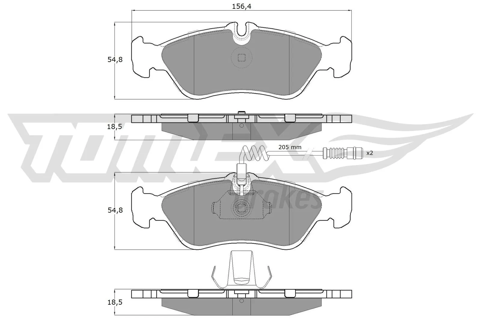 Brake Pad Set, disc brake TX 11-491