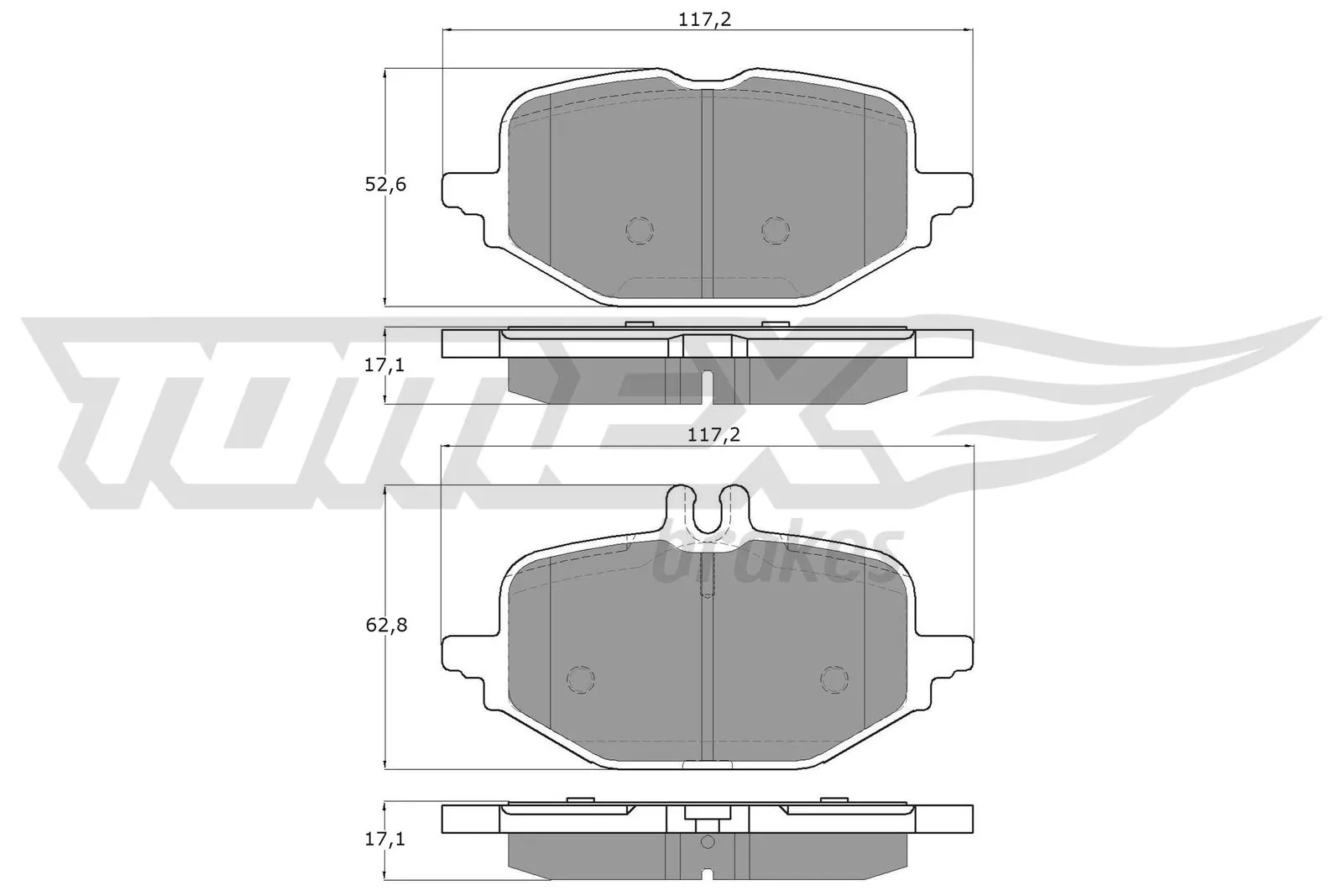 Brake Pad Set, disc brake TX 60-53