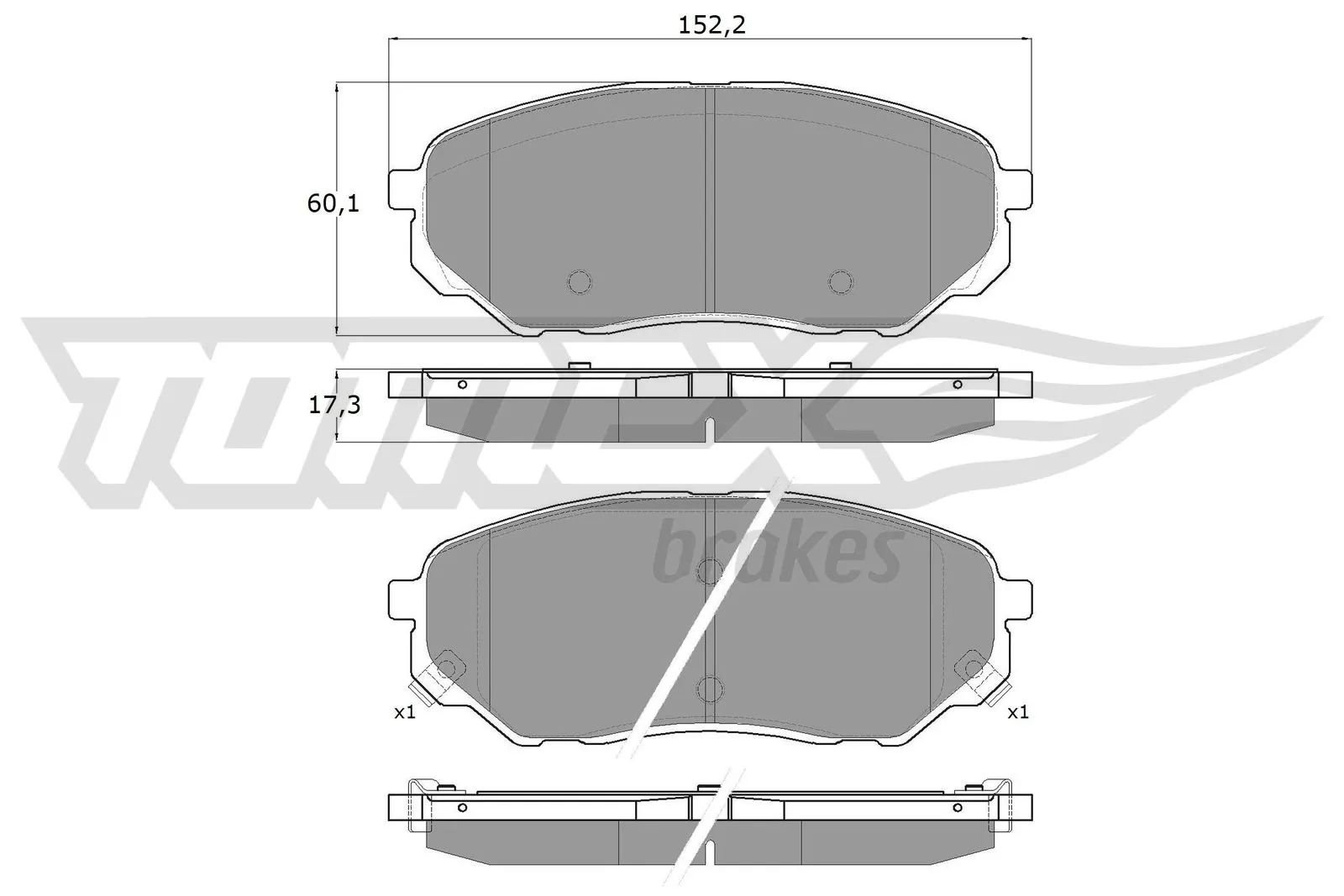 Brake Pad Set, disc brake TX 18-28