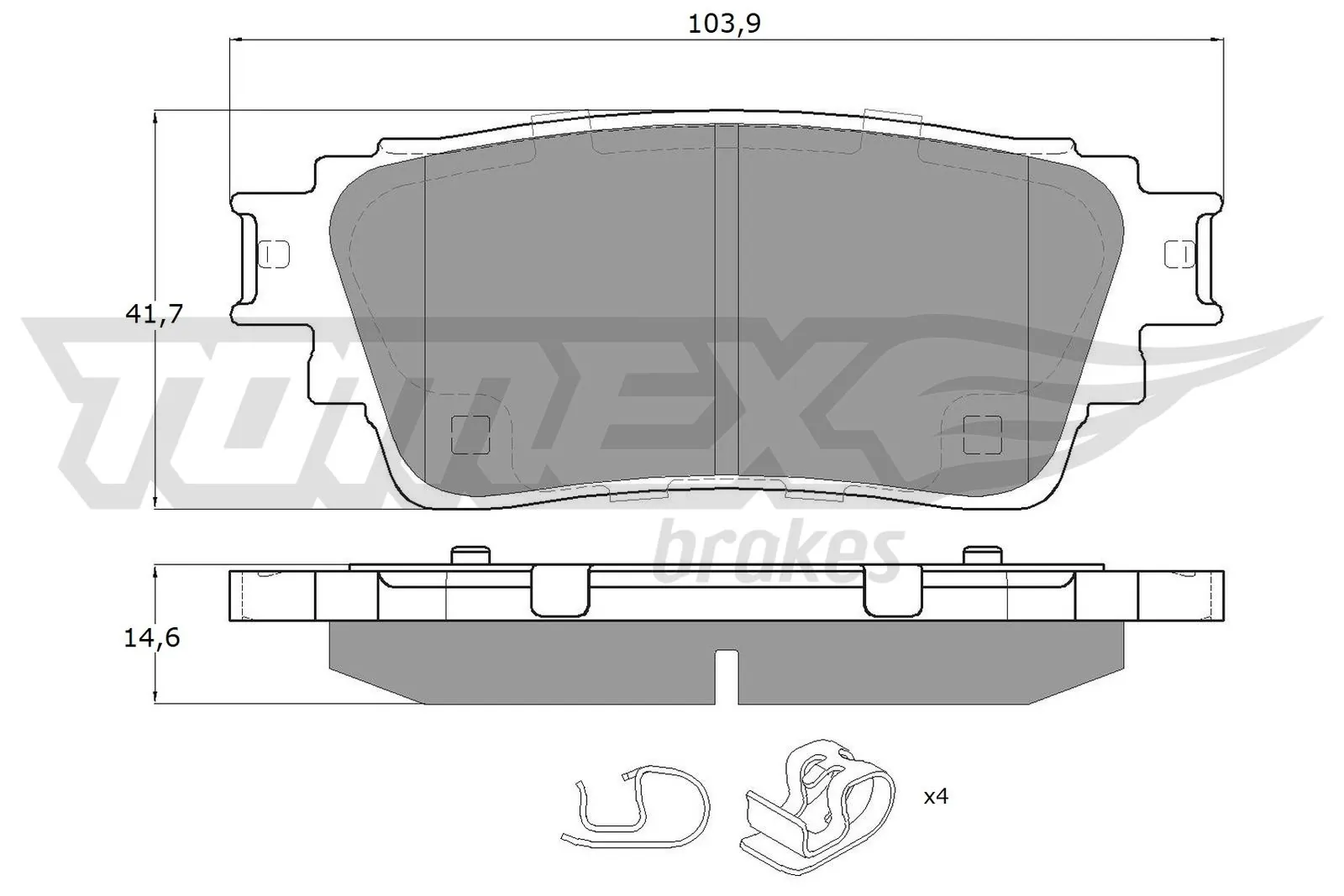 Brake Pad Set, disc brake TX 15-98