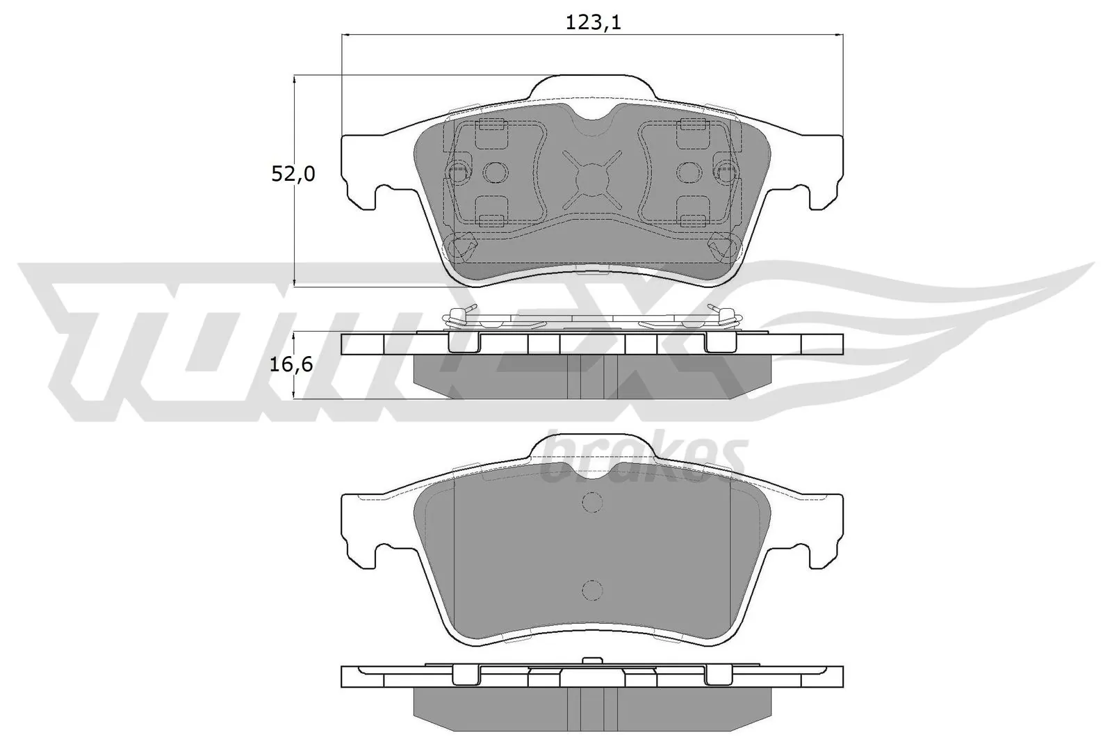 Brake Pad Set, disc brake TX 12-95