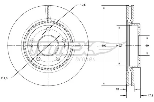 Brake Disc TX 72-47