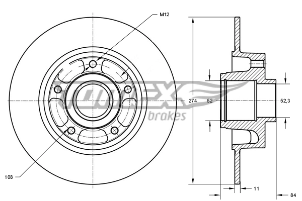 Brake Disc TX 71-831