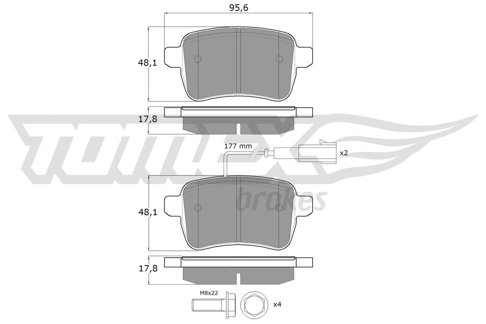 Brake Pad Set, disc brake TX 17-941