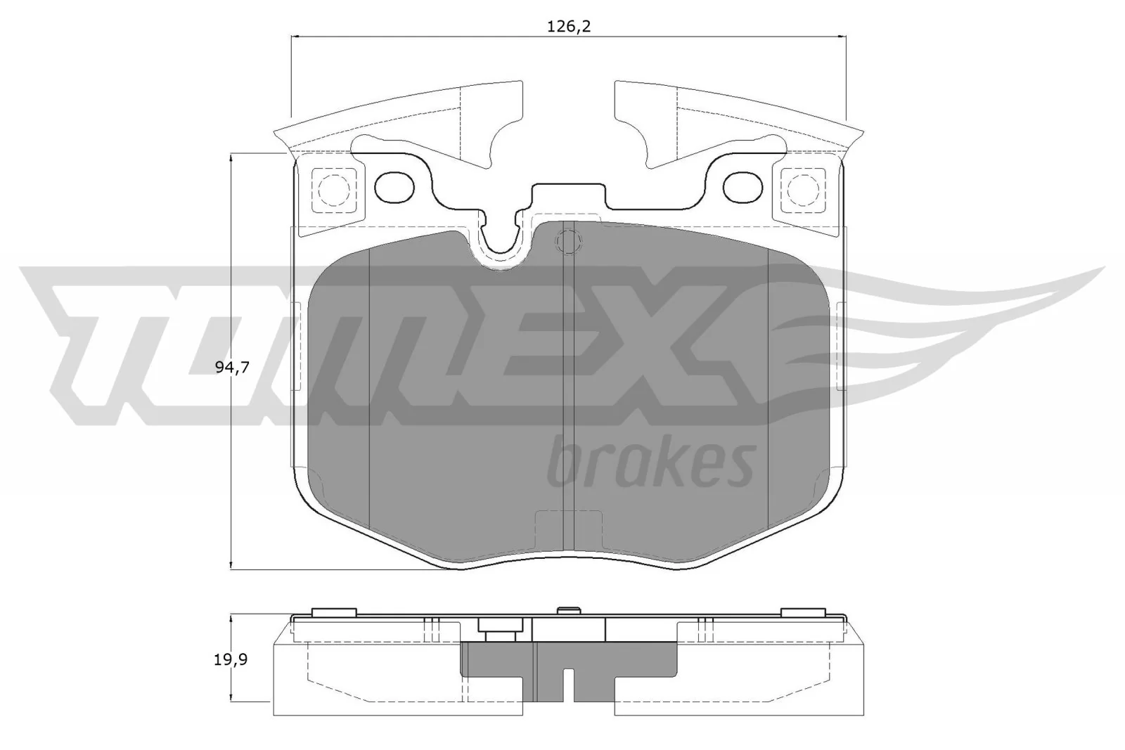 Brake Pad Set, disc brake TX 19-86