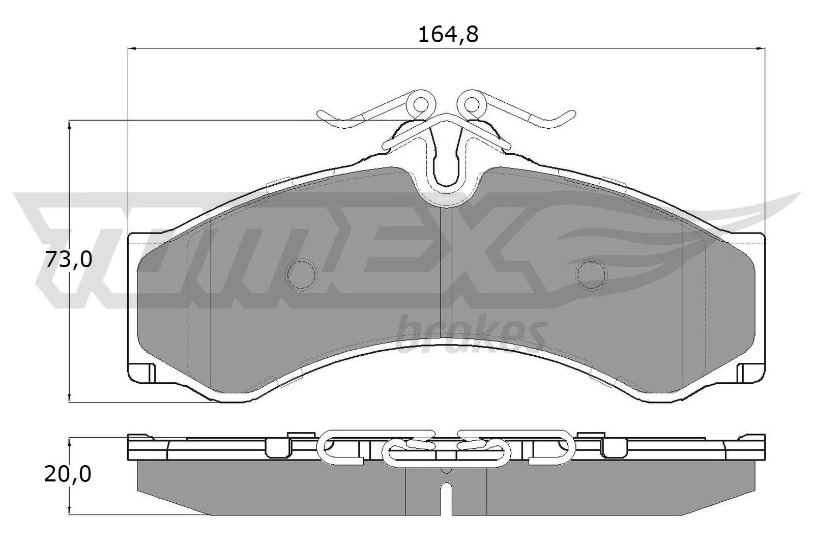 Brake Pad Set, disc brake TX 11-48