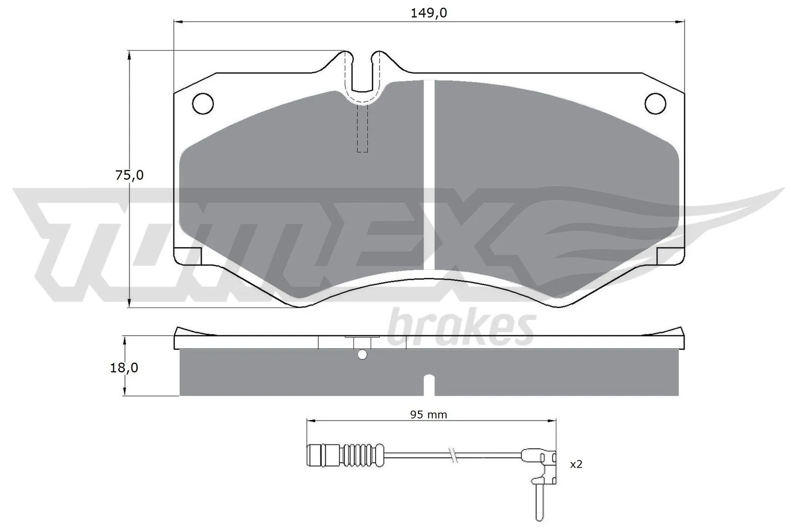 Brake Pad Set, disc brake TX 10-201