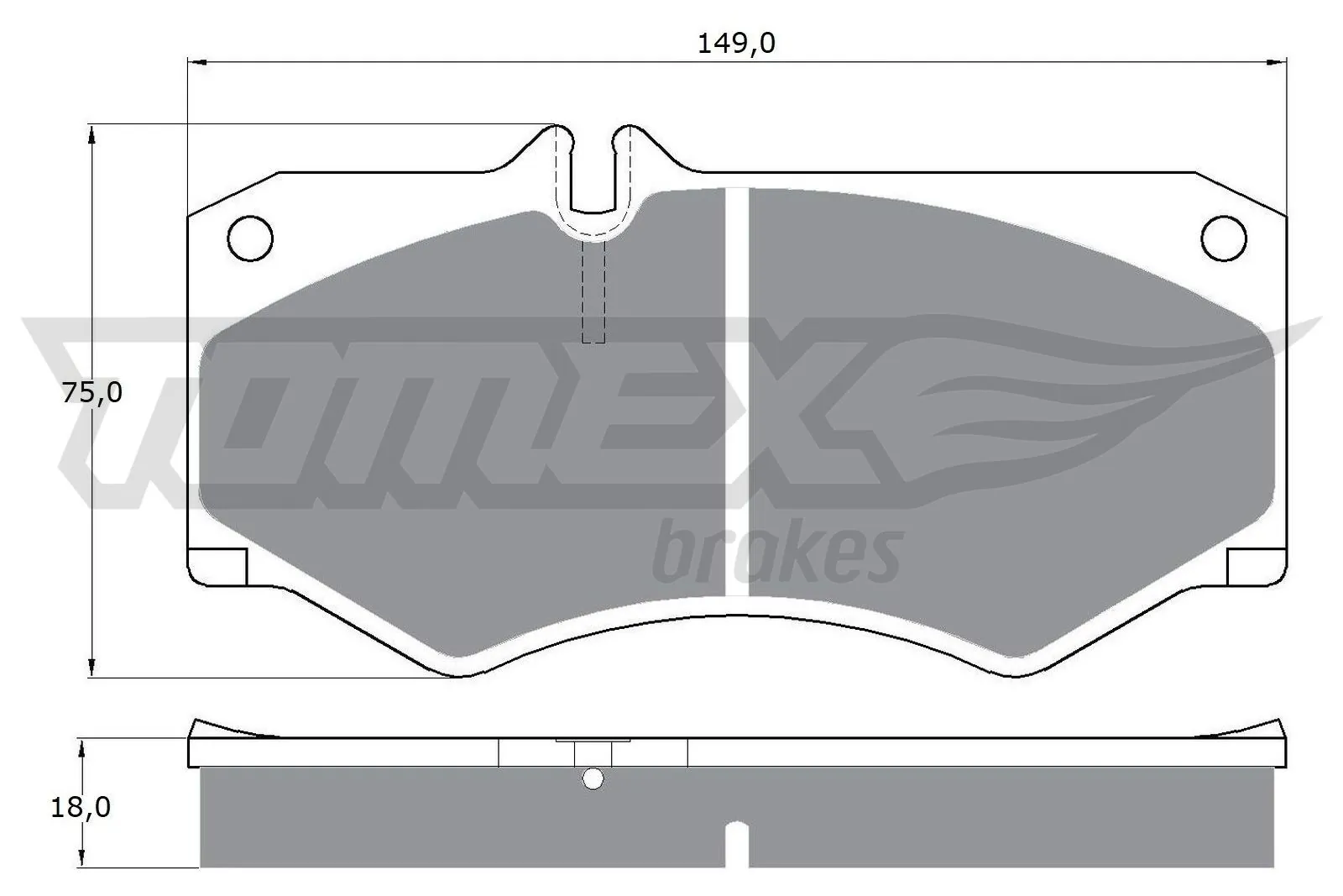 Brake Pad Set, disc brake TX 10-20