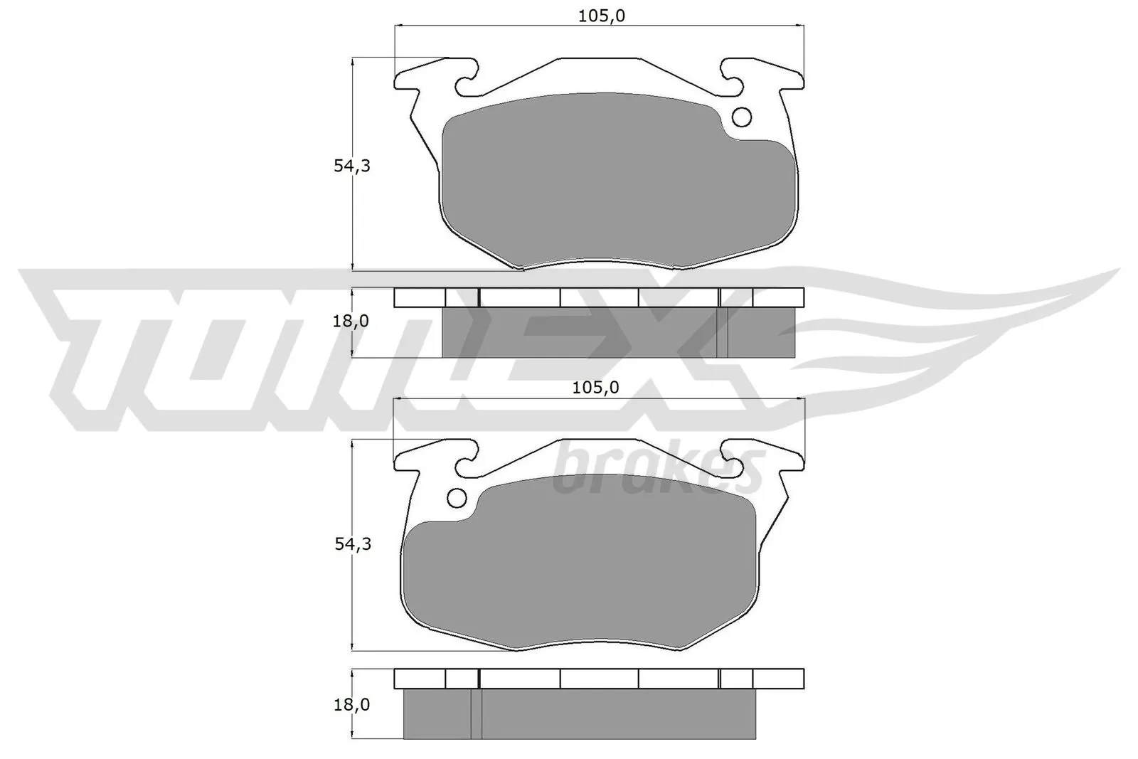 Brake Pad Set, disc brake TX 10-35