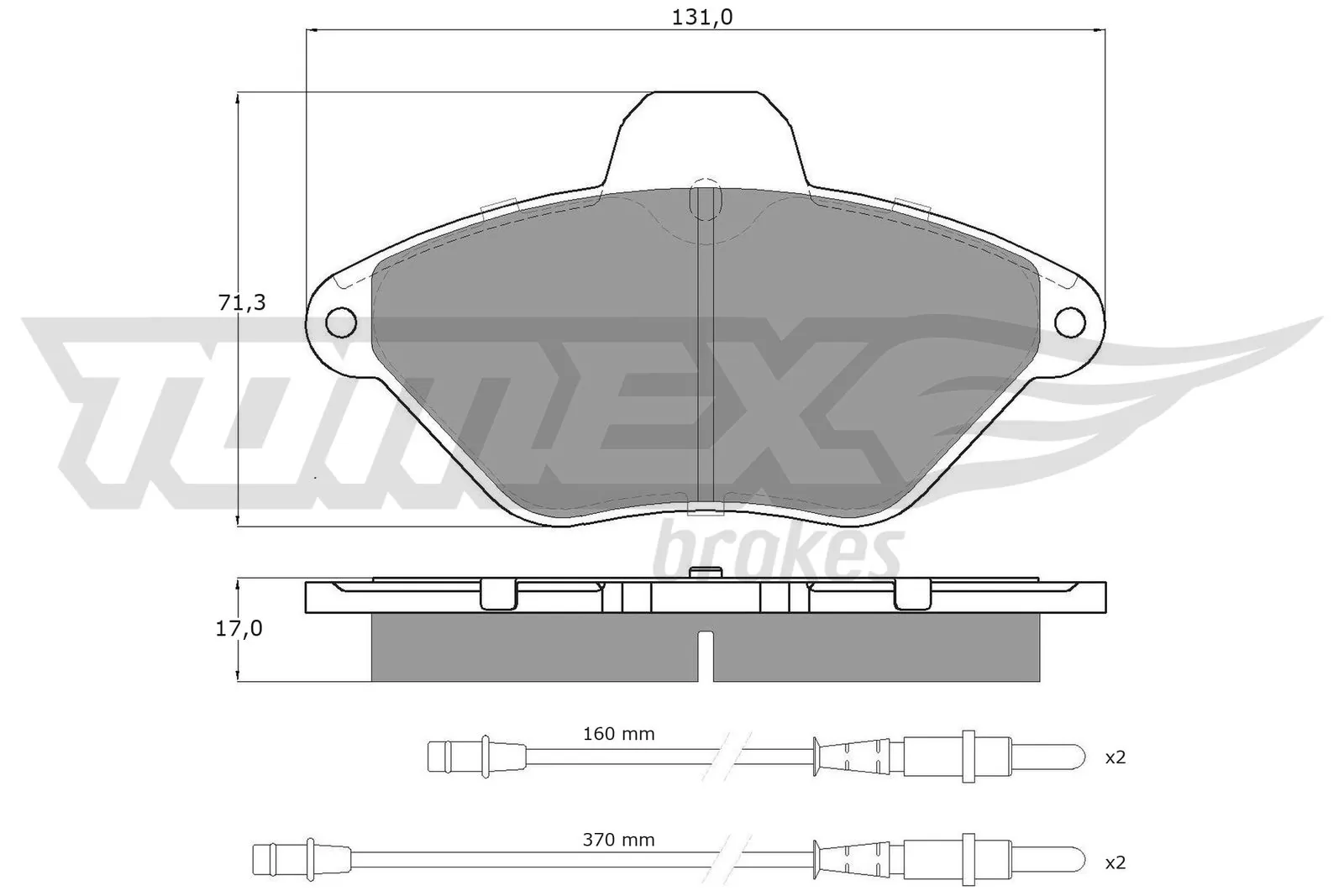 Brake Pad Set, disc brake TX 13-36