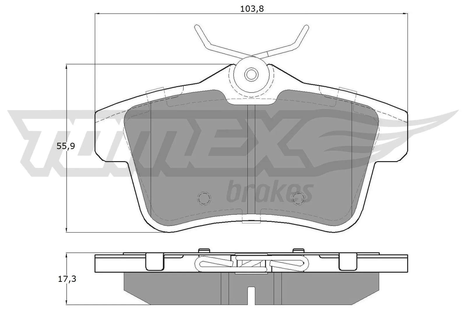 Brake Pad Set, disc brake TX 16-60