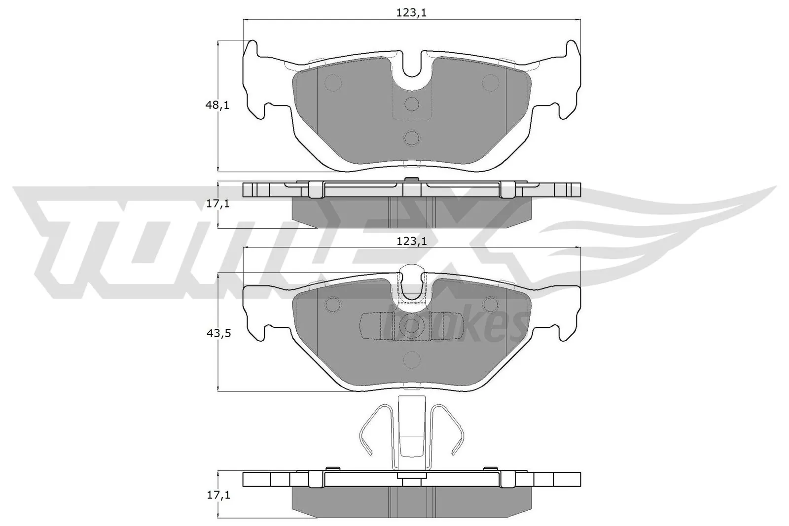Brake Pad Set, disc brake TX 14-36