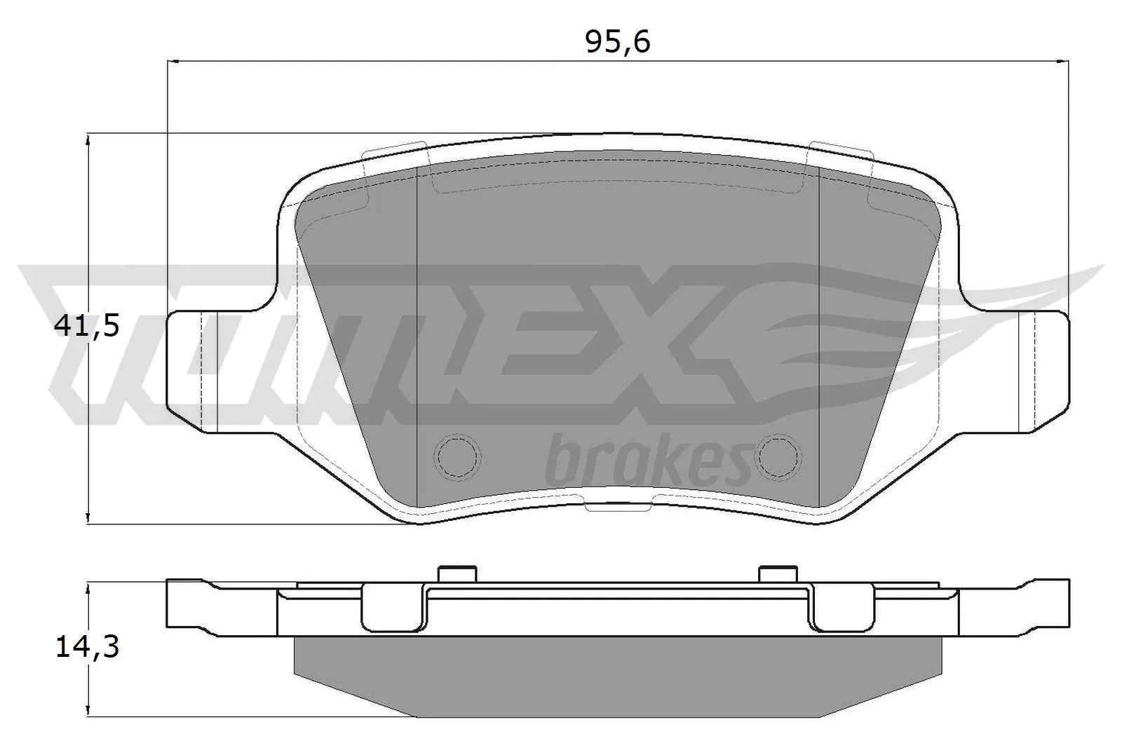 Brake Pad Set, disc brake TX 12-90