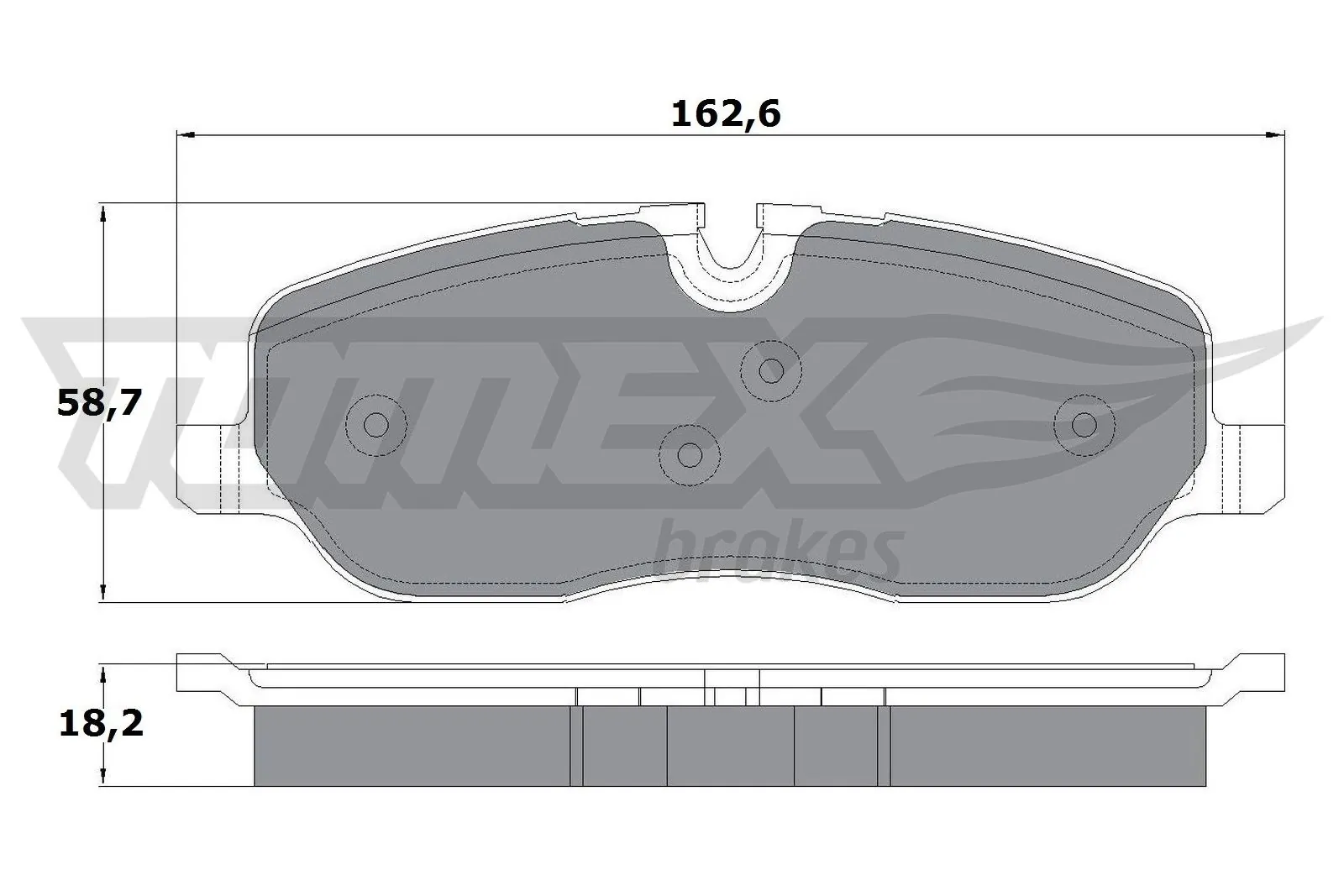 Brake Pad Set, disc brake TX 17-71