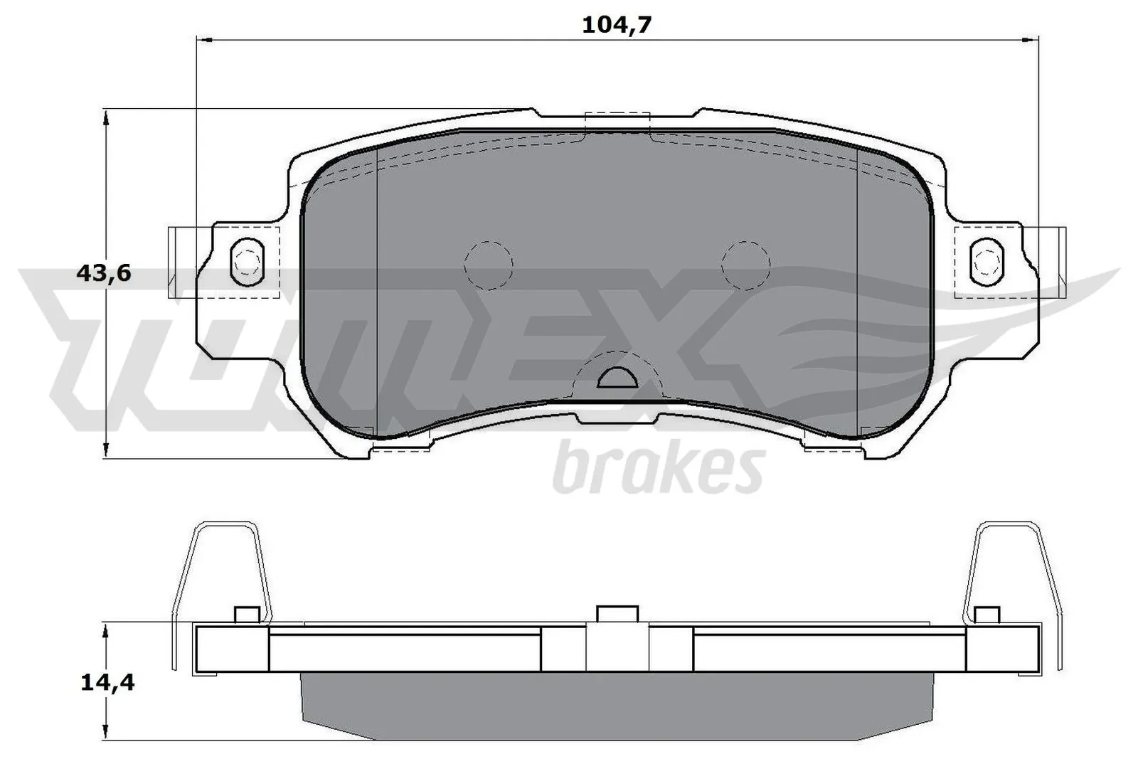 Brake Pad Set, disc brake TX 17-26