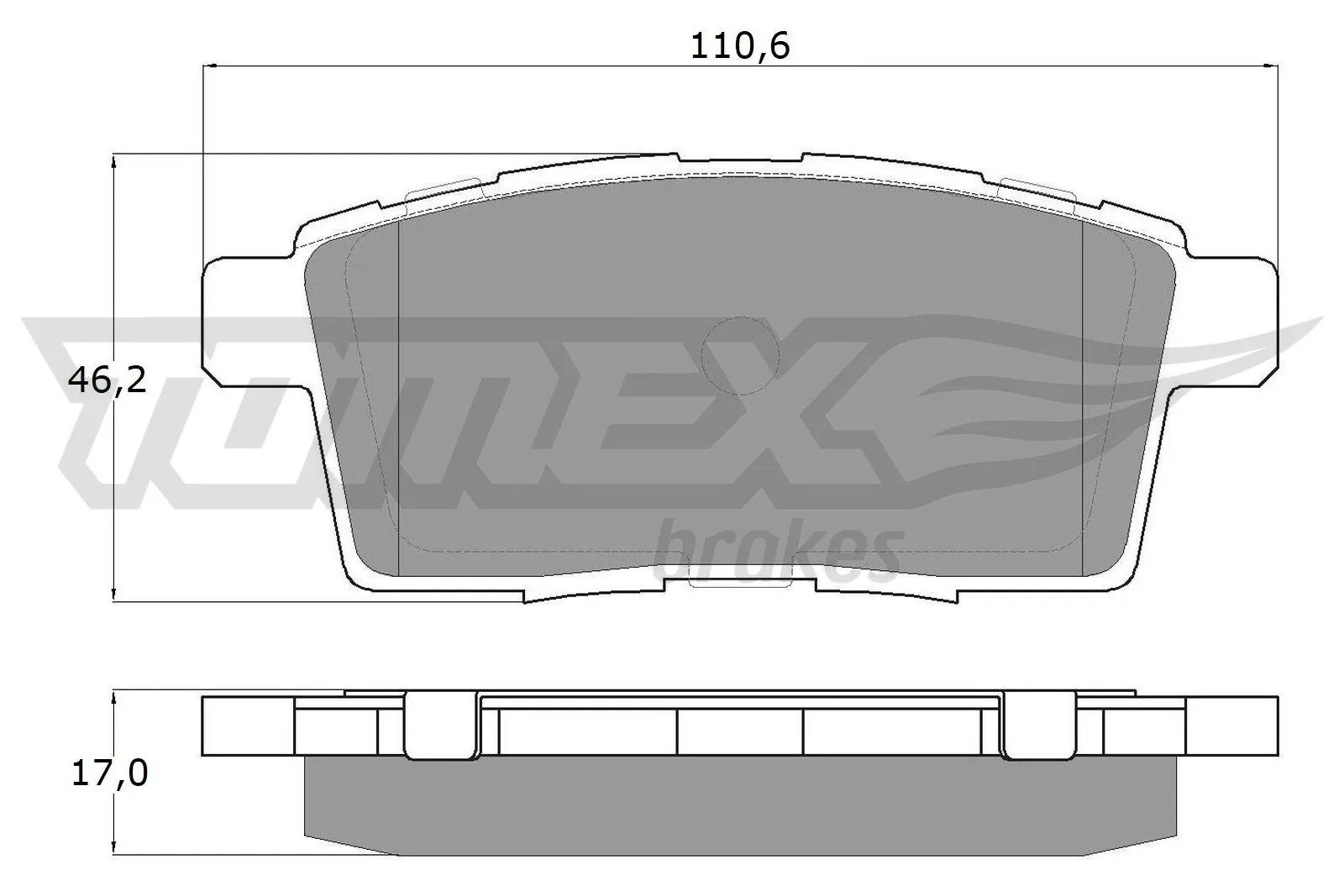 Brake Pad Set, disc brake TX 17-43