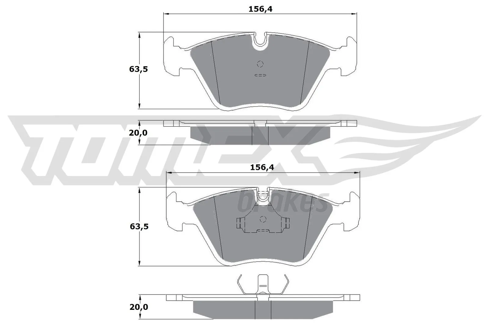 Brake Pad Set, disc brake TX 10-69