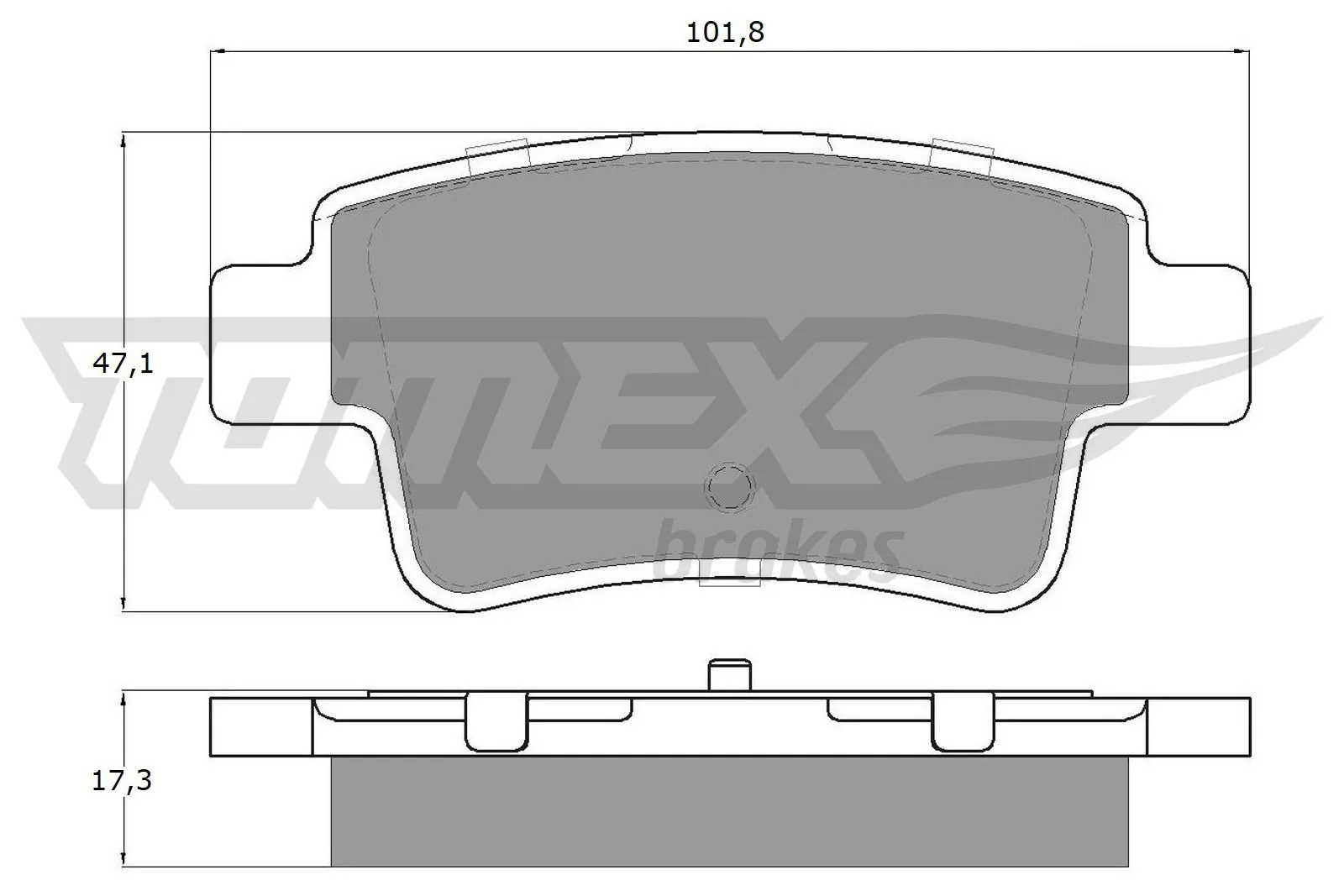 Brake Pad Set, disc brake TX 14-62