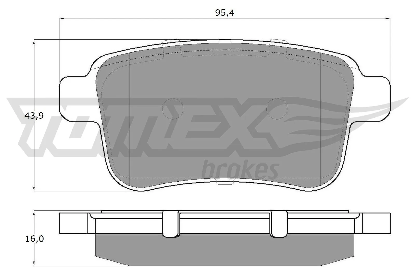 Brake Pad Set, disc brake TX 15-85