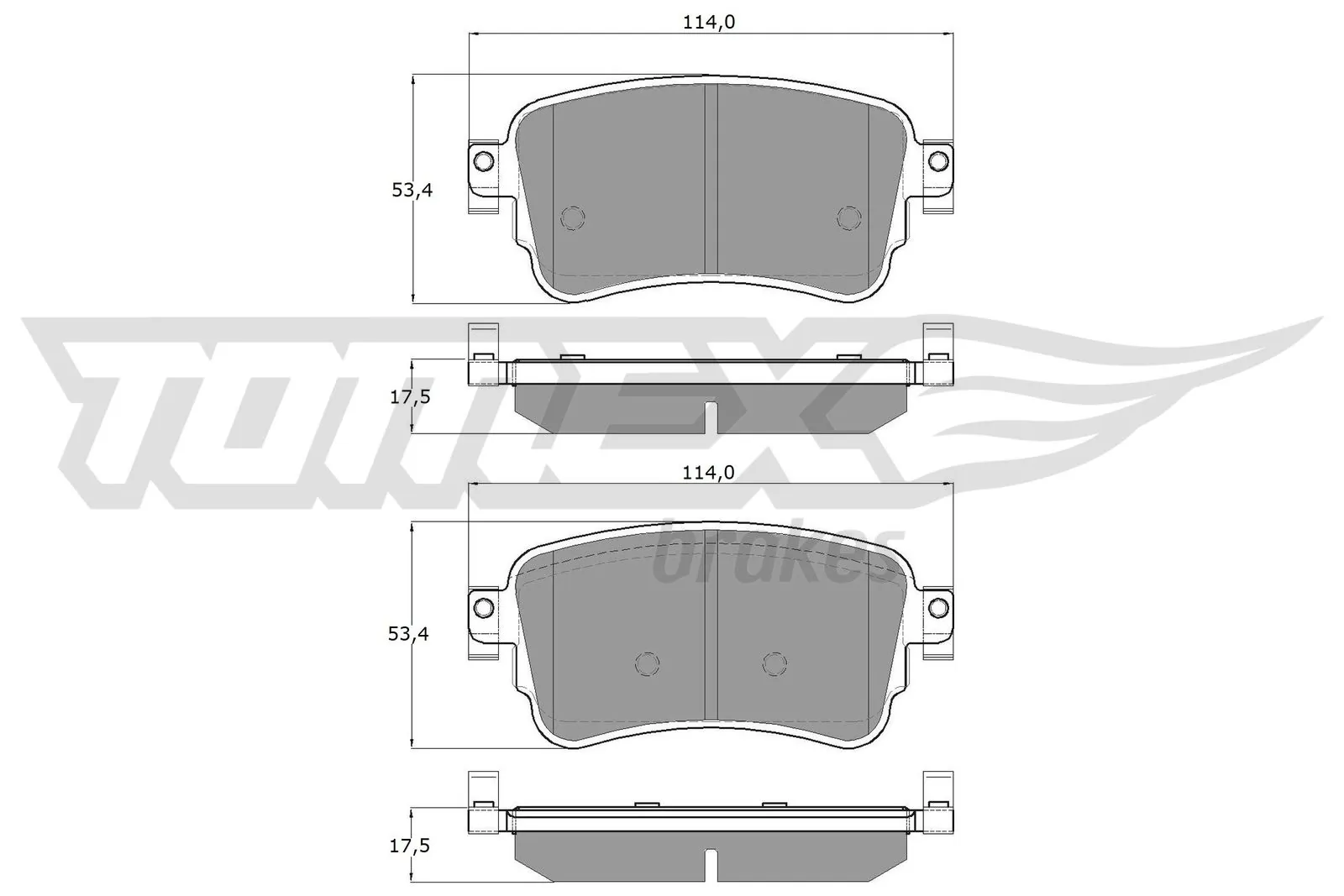 Brake Pad Set, disc brake TX 18-64