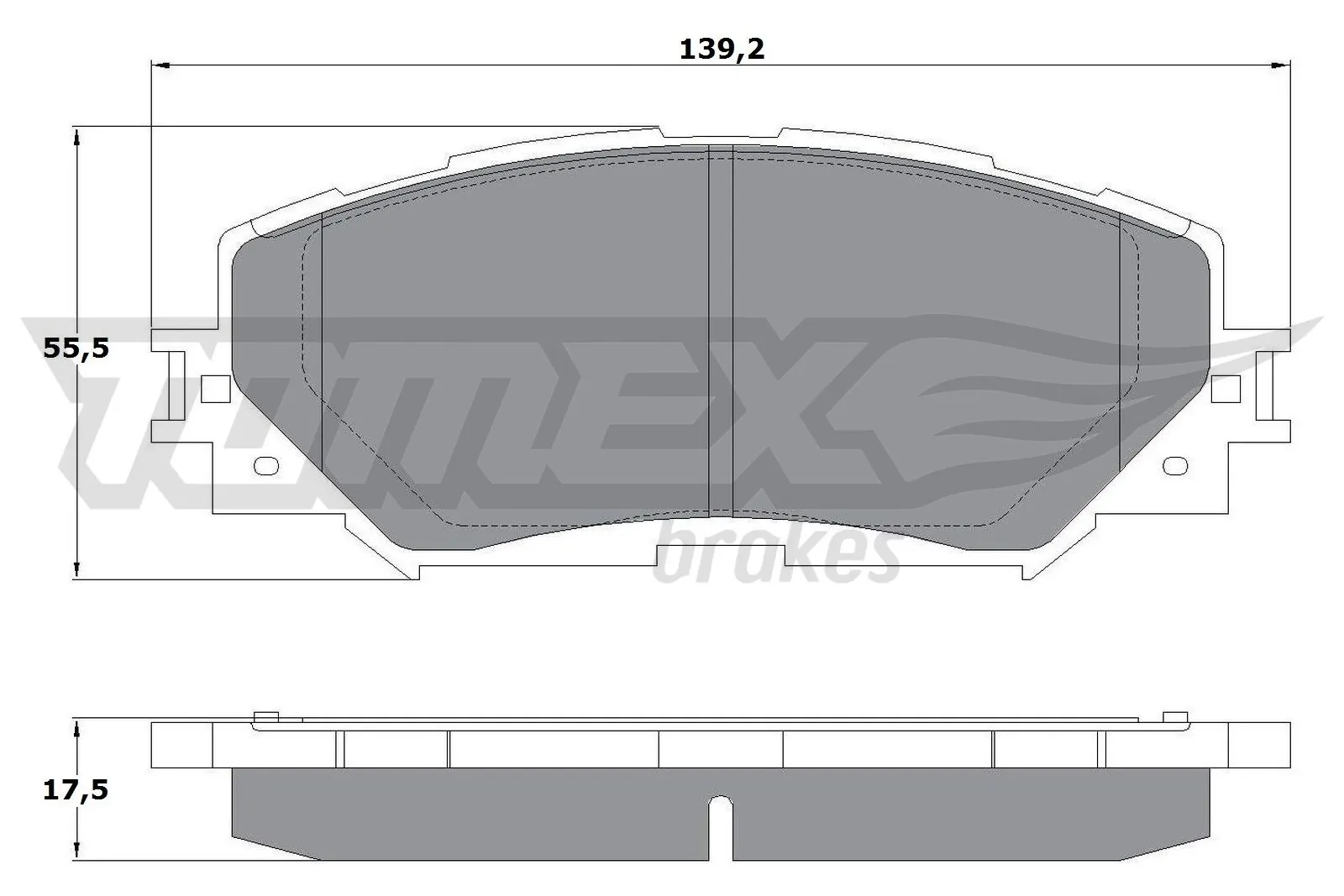 Brake Pad Set, disc brake TX 14-72