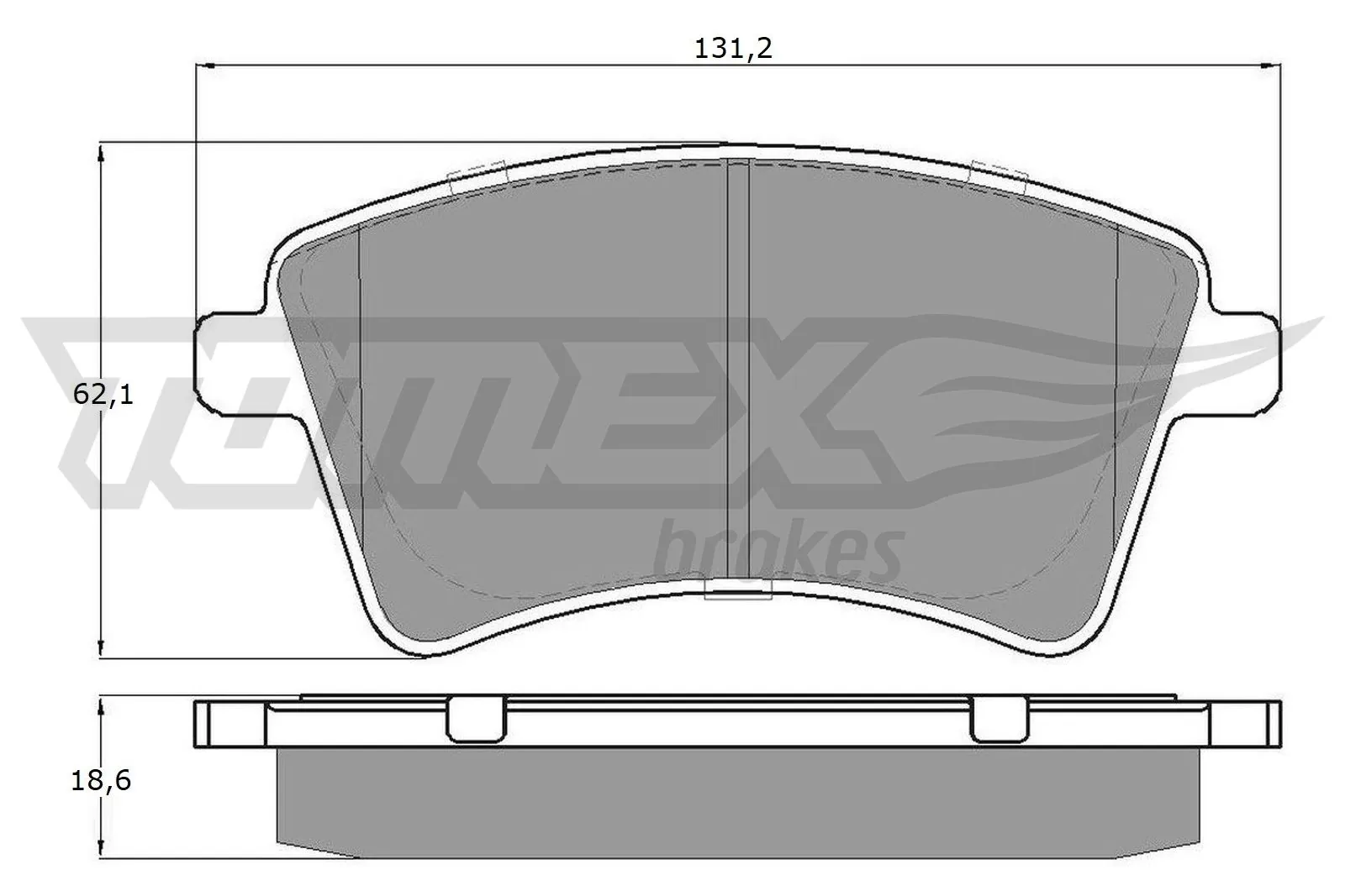Brake Pad Set, disc brake TX 15-84