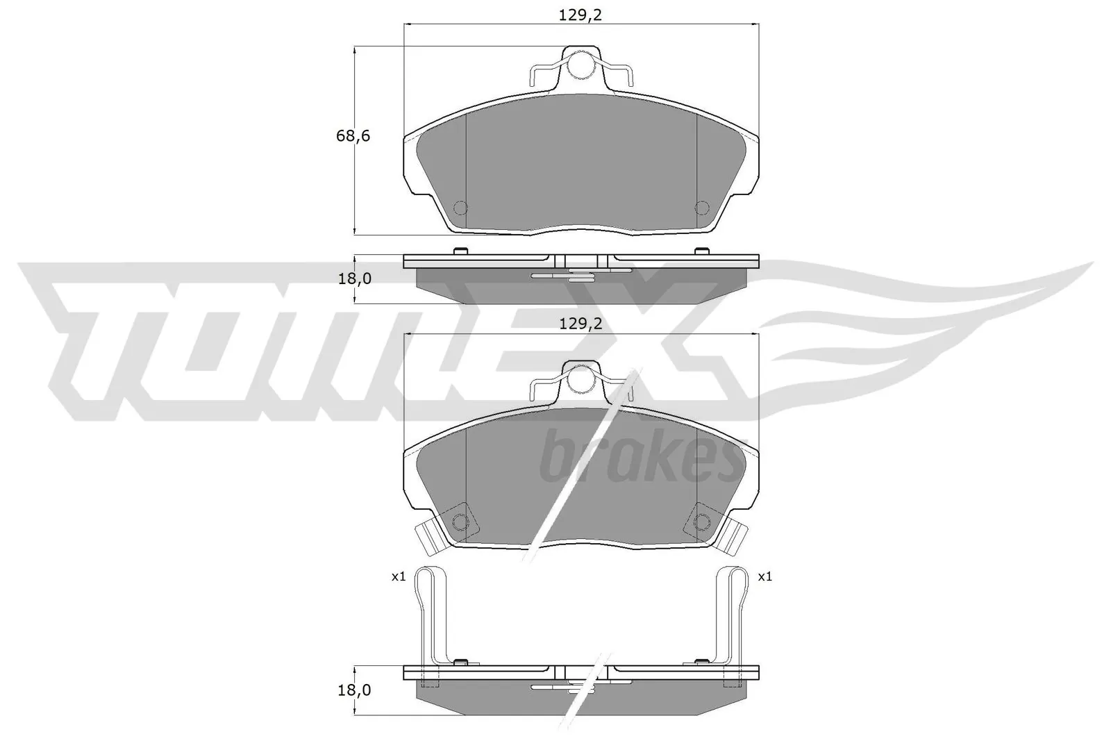 Brake Pad Set, disc brake TX 11-51