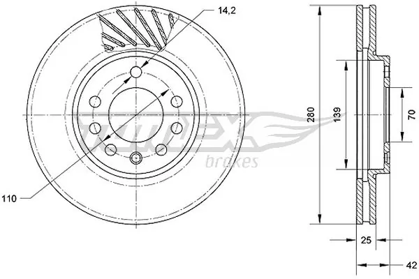 Brake Disc TX 70-11