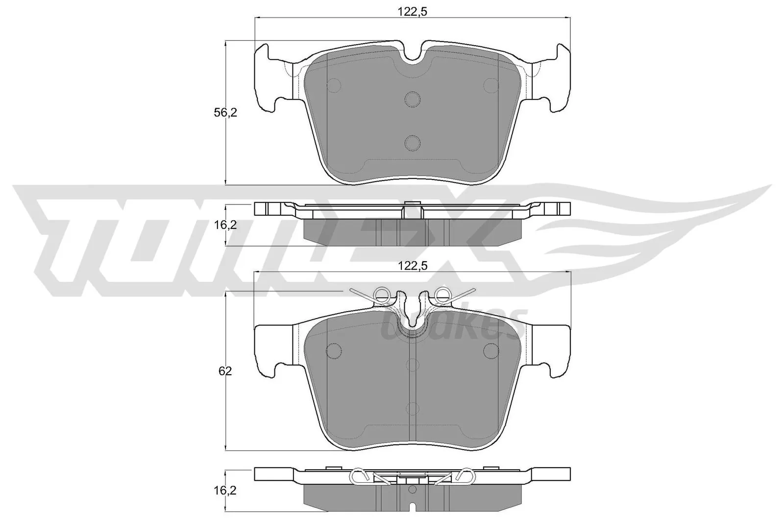 Brake Pad Set, disc brake TX 17-051