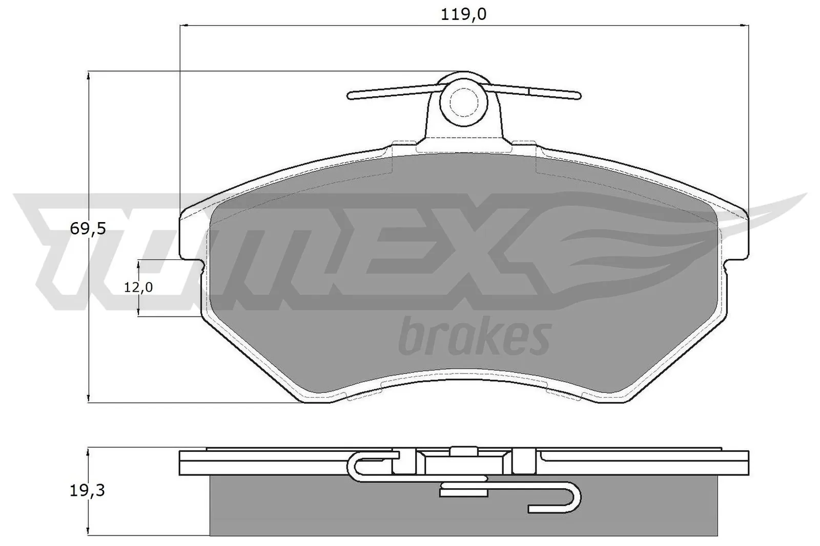 Brake Pad Set, disc brake TX 10-11