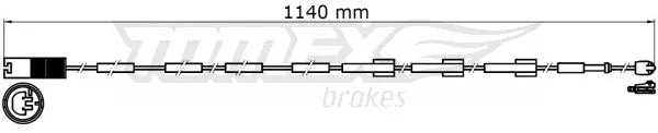 Warning Contact, brake pad wear TX 31-38