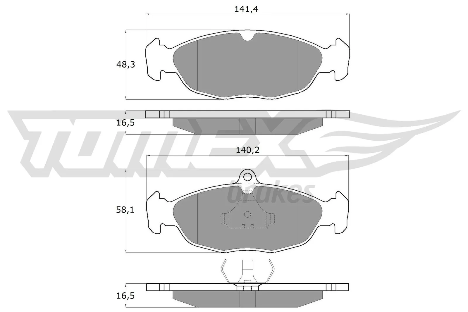 Brake Pad Set, disc brake TX 10-49