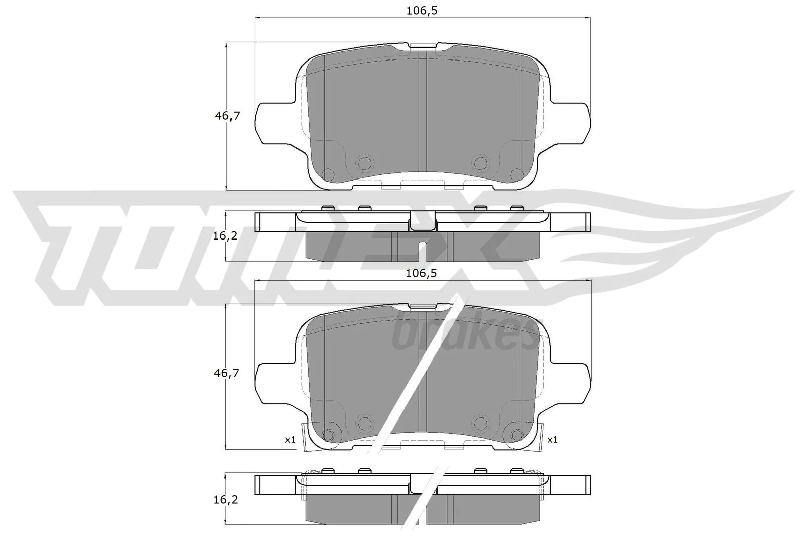 Brake Pad Set, disc brake TX 19-11