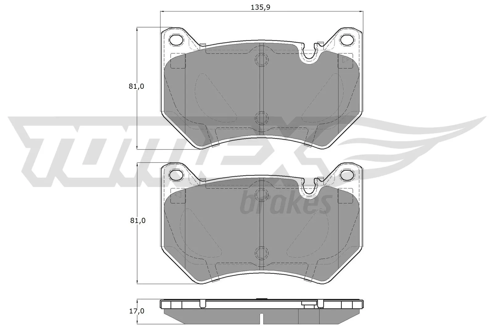 Brake Pad Set, disc brake TX 19-43