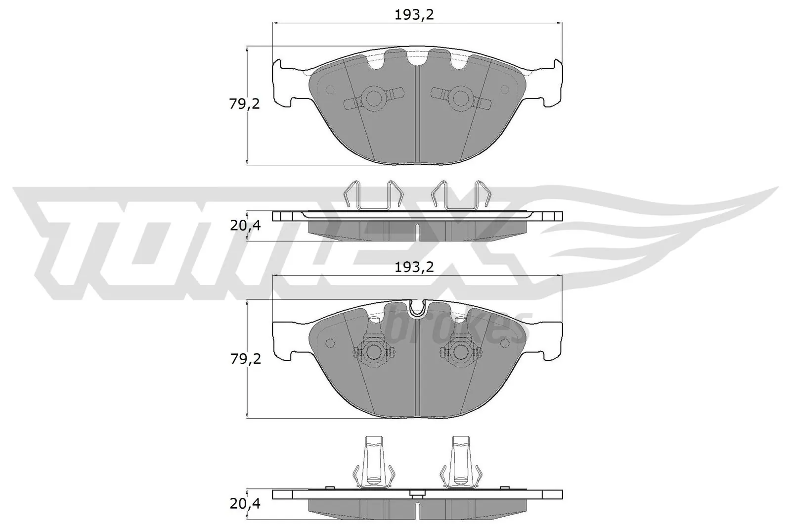 Brake Pad Set, disc brake TX 17-37