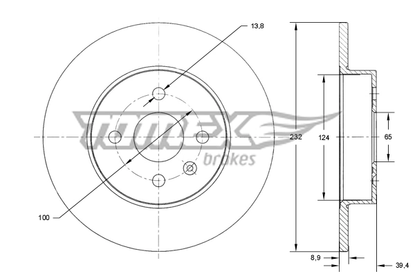 Brake Disc TX 71-63