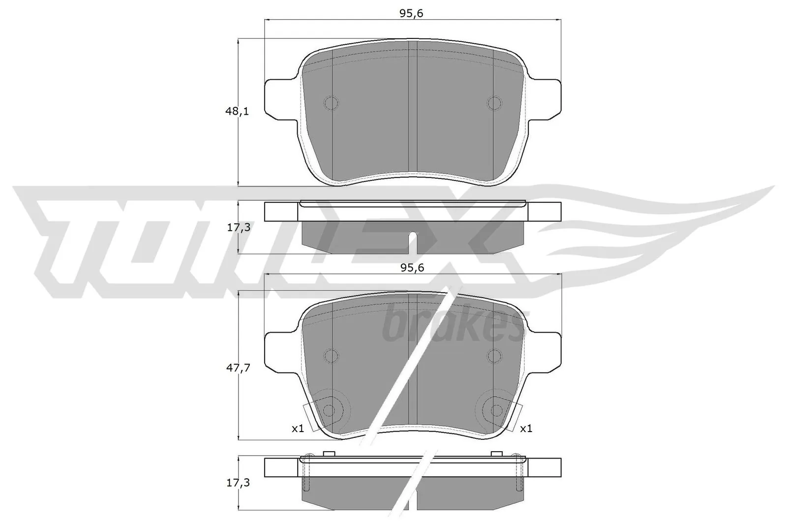 Brake Pad Set, disc brake TX 17-94