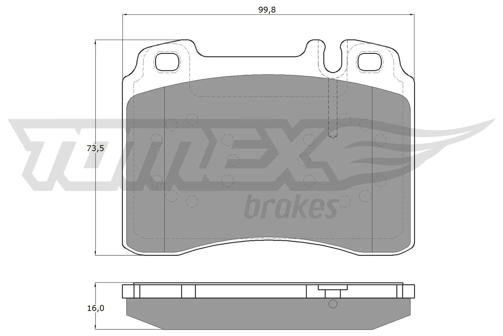 Brake Pad Set, disc brake TX 12-711