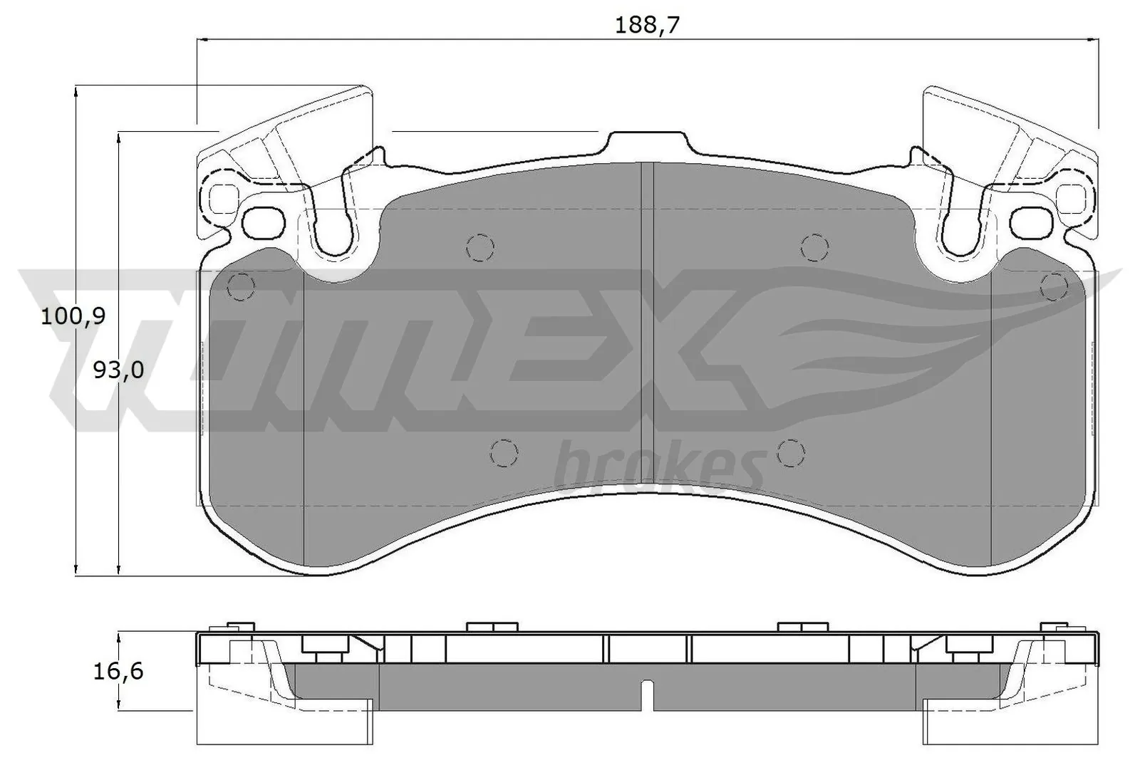Brake Pad Set, disc brake TX 19-44