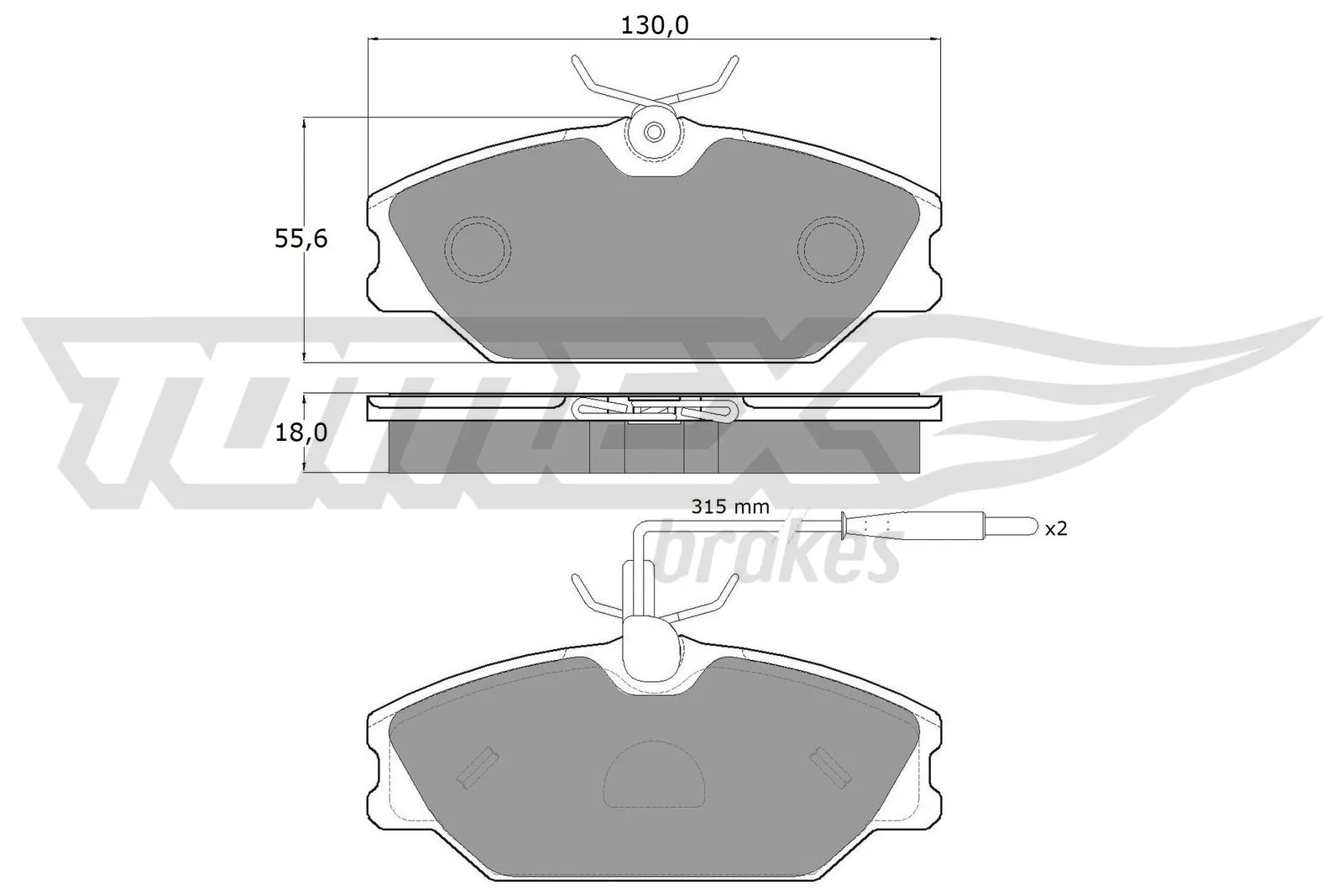 Brake Pad Set, disc brake TX 10-76