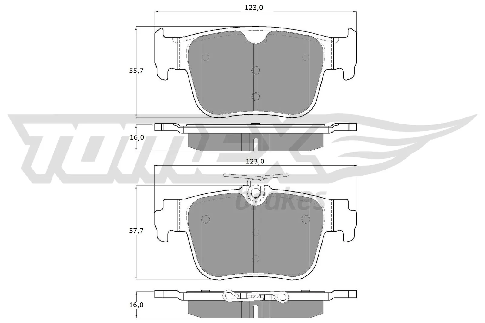 Brake Pad Set, disc brake TX 60-10